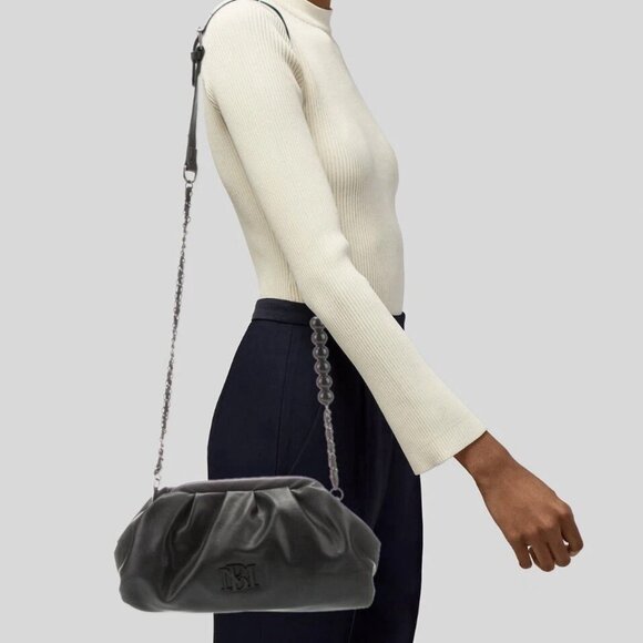 Badgley Mischka Black Wrapped Frame Crossbody Bag - convertible - NWT - Picture 13 of 13